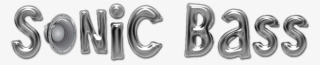 Cropped Sonic Bass Logo Alpha Channel Silver Largel - Number #7624025