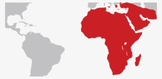 Europe Middle East Africa Map In Grey #7624318