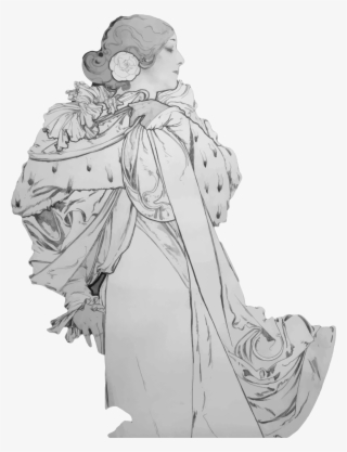 This Free Icons Png Design Of Beautiful Woman Grayscale #7624483