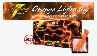 Orange Lightning Gloves - Flyer #7625062