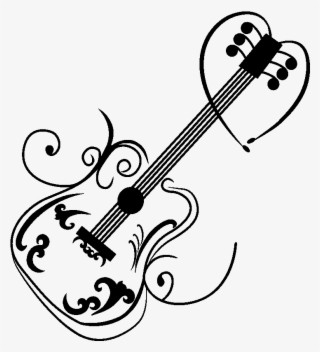 Sticker Musique Guitare Classique Ambiance Sticker - Guitare Musique #7625409