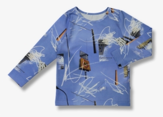 Vimma Long Sleeve Shirt Pau Liikennemerkki Sininen - Dragonfly #7626854