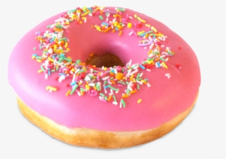 Strawberry Iced Ring - Donuts Png #7627602