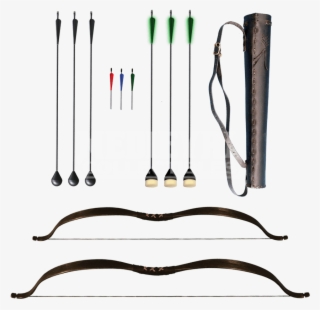 Ready For Battle Bow With Arrows And Quiver - Medivalbow And Arrows #7627632