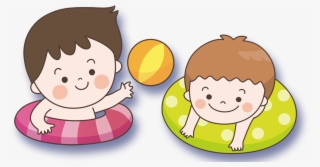 Child Swimming Clipart - Babies Swimming Clipart #7628001