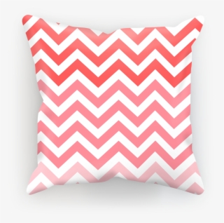 Red Chevron Gradient Cushion Case - Explosive Material #7628668