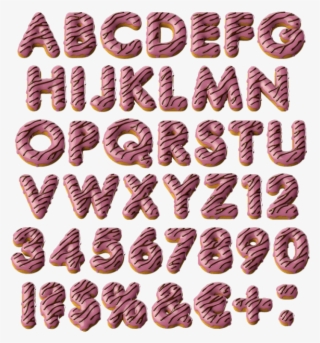 Glazed Pink Donut #7628800