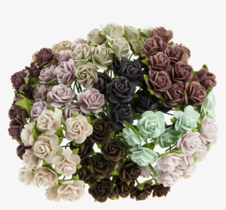 Mixed Vintage Mulberry Paper Open Roses - Garden Roses #7628940