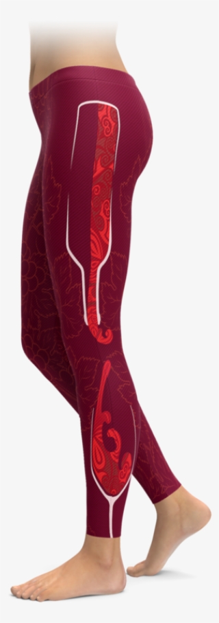 Pouring Wine Leggings - Powered By Plants Leggings #7629256