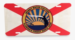 Skinny Water Culture Cracker Flag License Plate - Skinny Water Culture Flag #7631073