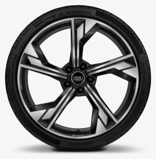 5 Arm Flag Design Forged Bi Color Anthracite Finish - Mercedes Tire #7631409