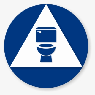 California All Gender Sintral Restroom Door Sign - Gender Neutral Toilet Symbol Circle #7631949