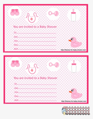 Girl Baby Shower Invitations 5 - Pattern #7632631
