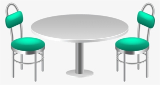 Download Table With Chairs Clipart Png Photo - Table And Chairs Transparent #7636185