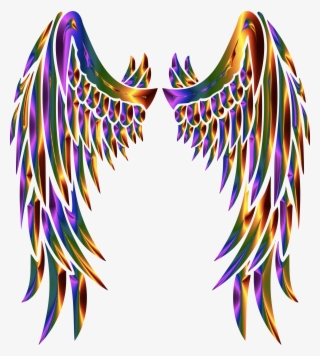 Clipart Chromatic Angel Wings Within Angel Wings Clipart - Angel Wings Transparent Hd #7636288