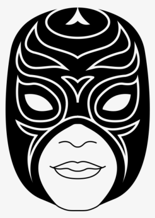 Wrestling Mask Rubber Stamp - Luchador Mask Transparent - Free 