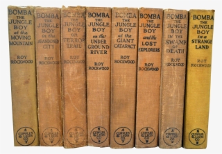 Vintage Set Of Eight Bomba The Jungle Boy Series Books - Library #7636456