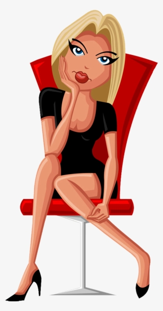 Download - Frau Cartoon Blond #7636488