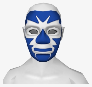 Avatar Blue White Lucha Libre Mask - Mask #7636570
