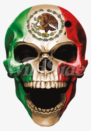 Skull Mexican Flag - Coat Of Arms Of Mexico #7637229