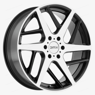 Kmc Km699 Two Face Satin Black With Machined Face - Hubcap #7637304