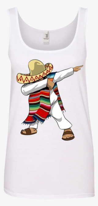 Mexican Poncho Dabbing T Shirt Hoodie Sweater - Active Tank #7637860