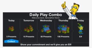 Tapped Out Winter 2014 Daily Play Combo Phase 1 - Portable Network Graphics #7639800