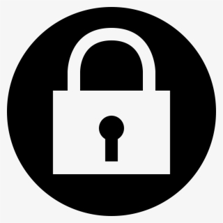 Png File Svg - Lock In Circle Png #7640048