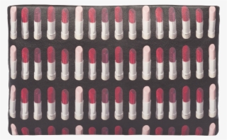 Printed Leather Clutch - Handbag #7640623