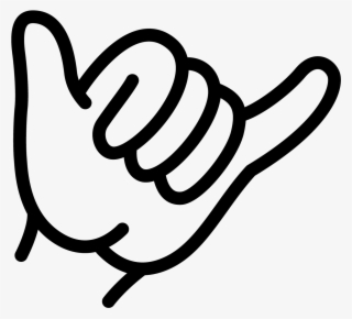 Hang Loose Sticker - White Shaka #7640929