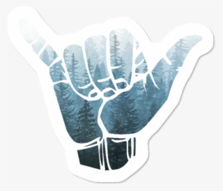 Misty Forest Hang Loose - Hang Loose Sticker #7641001
