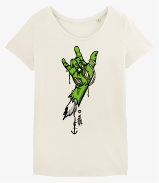 Surf T-shirt Women, Rock Hand #7641245