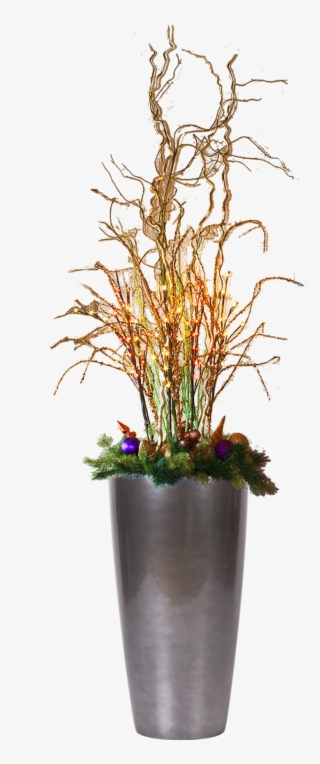 Holiday Branch Arrangement - Flowerpot #7643045