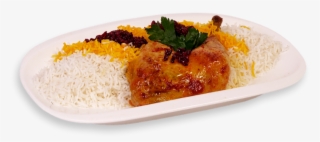 Zereshk Polo - White Rice And Chicken Leg #7643134