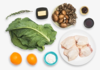 Oven Roasted Chicken & Mixed Mushrooms With Crispy - Chard #7643975