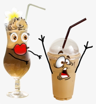 Morning Iced Coffee Girl - Cartoon #7644775