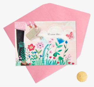 Lovely Day Flower Garden Mini Pop Up Birthday Card - Craft #7646702