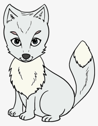 How To Draw Arctic Fox - Cartoon #7647890