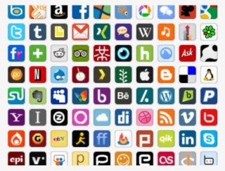 Social Media Icons Clipart Icon Pack - Social Media Icons #7648329