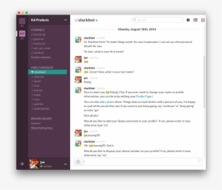 Process Is Based On The Slackbot Talking To You As - Slack Ping Pong #7648488