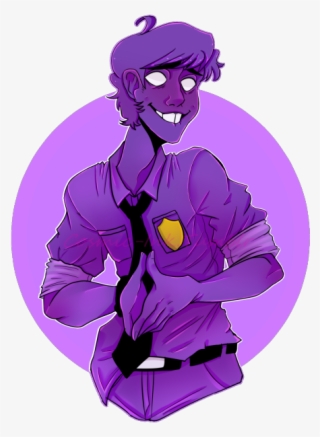 Purple Cheer Bow Cliparts - Fnaf Purple Guy Fan Art #7648793
