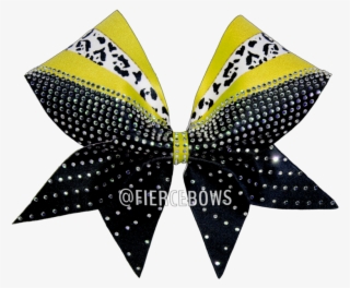 Cheetah Rays Of Color Rhinestone Cheer Bow - Swallowtail Butterfly #7649461
