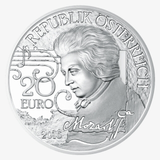 20-euro Coin 2016 Mozart Avers - Wolfgang Amadeus Mozart #7649766
