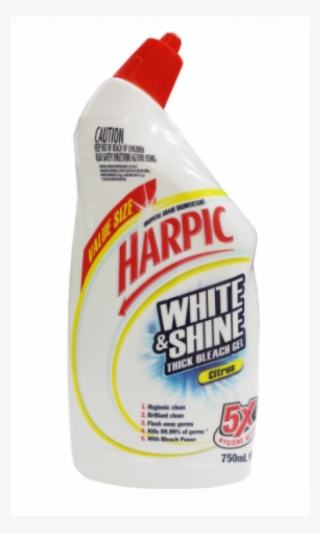 Harpic 750ml White & Shine Thick Bleach Gel Citrus - Bottle #7650453