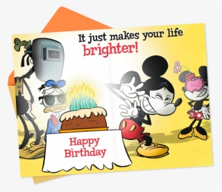 Disney Mickey Mouse And Gang Bright Birthday Card - Cartoon #7650545