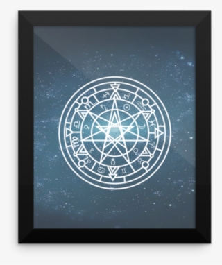 Interstellar Circle Framed Poster - Circle #7650654