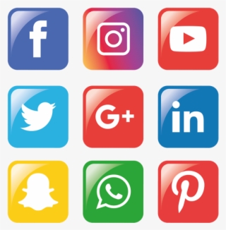 Social Media Icons Set - Png Whatsapp Facebook Instagram #7651644