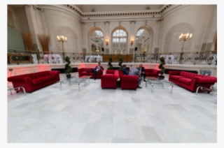 Red Velvet Chesterfield Style 2 Seater Sofa - Hall #7652646