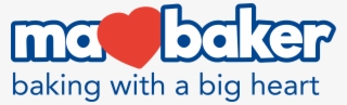 Ma Baker Logo And Tagline Baking With A Big Heart - Ma Baker Logo #7653377