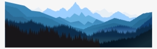 Euclidean Vector Angle Forest Night Free Frame Clipart - Transparent Background Mountain Vector Png #7653840